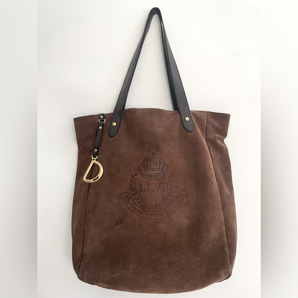 Putnam Embossed Crest Crown Tote -Ralph Lauren